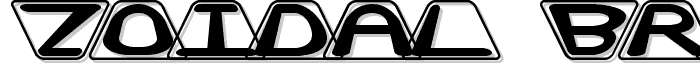 Zoidal (BRK) font